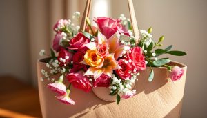 Flower bouquet bag